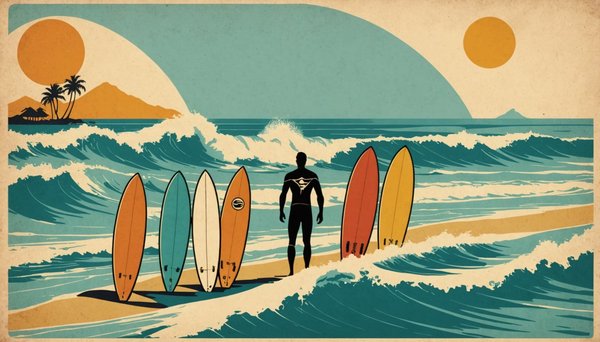 10 idées de déco vintage avec des illustrations de surf rétro